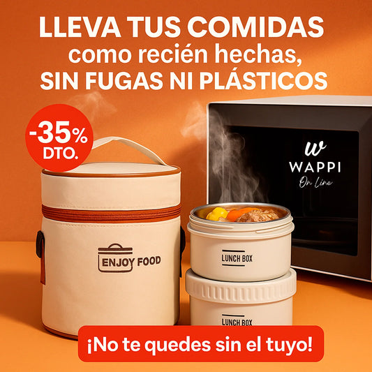 LUNCH BOX LONCHERA  2 EN 1 550ML + 420ML